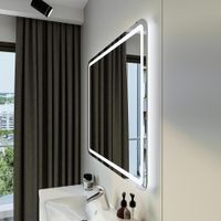 Зеркало Бриклаер Эстель-1 100 с подсветкой LED, на взмах руки арт-4627125414237 — фото 7, Зеркала в ванную комнату