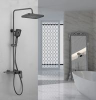 Душевая система BELZ , оружейная сталь арт-B24572-3 — фото 1, Душевые стойки