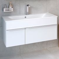 Тумба подвесная AXIOMA 100 /2 ящ/ AQUA DE MARCO 2100WGAXI/H — фото 1, Тумбы под раковину