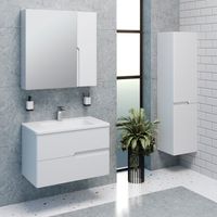 Шкаф-пенал подвесной PALERMO 40 /правый/ AQUA DE MARCO 3040CPAL/R — фото 1, Шкафы для ванной