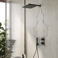 Смеситель Bossini Aki Z00741.094 для ванны и душа встраиваемый внешняя часть на 2-5 потребителей цвет никель шлифованный — фото 1, Смесители