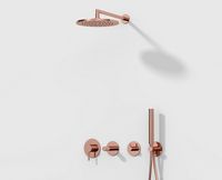 Origin Набор встроенной душевой системы на 3 потребителя медь VITRA арт-A49285EXP — фото 1, Встраиваемые душевые комплекты