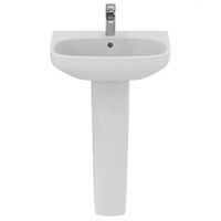 Раковина подвесная Ideal Standard i.life A 55 отверстие под смеситель, с переливом, белый арт-T470601 — фото 5, Раковины напольные