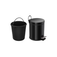 Товар: Ведро-контейнер BERGES для мусора с педалью 5 л, микролифт, черное арт-123002 - фото 3 Ведро-контейнер BERGES для мусора с педалью 5 л, микролифт, черное арт-123002 — фото 3, Мусорные ведра