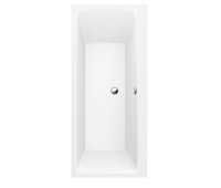 Ванна, Villeroy&Boch, Subway, ширина, мм-1900, глубина, мм-900, высота, мм-525, водоизмещение (л)-230, тип установки-встраиваемый/пристенный, форма-прямоугольная, слив-перелив-необходимо заказать, диаметр слива, мм-52, ножки-необходимо заказать, материал-акрил, цвет-альпийский белый арт-UBA199SUB2V-01 — фото 1, Акриловые ванны