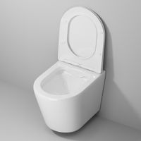 Унитаз подвесной Grossman Fly (520х360х350) безободковый,белый с тонкой крышкой,микролифт,1 место арт-GR-4478S — фото 3, Подвесные унитазы