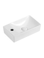 Agger Раковина подвесная правая санфарфор, белый глянец арт-ASH131375R — фото 1, Раковины подвесные