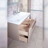 Комплект мебели для ванной Бриклаер БРАЙТОН 80B, бежевый — фото 6, Комплекты мебели для ванной