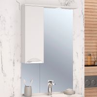 Зеркальный шкаф ELEGANSE 65 /хром/левый/ AQUA DE MARCO 1065CELE/L — фото 1, Зеркальные шкафы в ванную