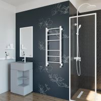 Полотенцесушитель электрический Grota Costa 430х1000 белый Costa 430х1000 RAL9016 EL — фото 5, Электрические полотенцесушители