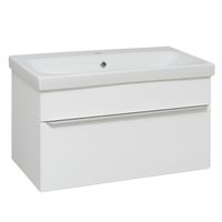 Тумба подвесная с умывальником AXIOMA 80 /1 ящ/ с ум. Como 80 / AQUA DE MARCO 5080WGAXI/H/1 — фото 3, Тумбы с раковиной