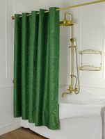 Товар: MIGLIORE Шторка L180xH200 см. для душа/ванны, текстиль, узор БАРОККО, цвет зеленый 25519 - фото 1 MIGLIORE Шторка L180xH200 см. для душа/ванны, текстиль, узор БАРОККО, цвет зеленый 25519 — фото 1, Шторы для ванной