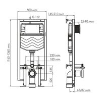 Товар: Vils 56TLT.010.ME.MB02 Система инсталляции для унитазов - фото 2 Vils 56TLT.010.ME.MB02 Система инсталляции для унитазов — фото 2, Инсталляции для унитазов