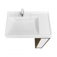 Тумба без фасада ЛОНДРИ 20 (под раковину РЕЙН 80), под с/маш., дуб кантри 1A267101LHDY0 — фото 4, Тумбы под раковину