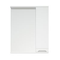 шкаф-зеркало Омега 60 белый MFR80007WT — фото 1, Зеркальные шкафы в ванную