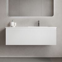 Тумба подвесная SANCOS Snob R 1.0 1195х445х406, c одним ящиком оснащенным доводчиками, Bianco , арт.SNR1.0120RW — фото 1, Тумбы под раковину