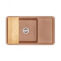 Мойка для кухни Беллис 87 870x510x250 мм, прямоуг., терракот 1A724832BS270 — фото 5, Кухонные мойки