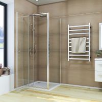 Душевой угол Veconi Rovigo RV-026, 1000х900х1950, хром, стекло прозрачное RV026-10090-01-C8 — фото 3, Душевые уголки