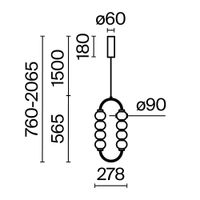Товар: Подвесной светильник Maytoni арт-MOD555PL-L11G3K - фото 5 Подвесной светильник Maytoni арт-MOD555PL-L11G3K — фото 5, Подвесные светильники