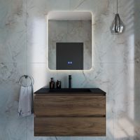 База под раковину Luka 800 подвесная, 2 выкатных ящика soft-close, С.Oak арт-VMC-2L800CO — фото 5, Тумбы под раковину