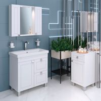 Тумба напольная с умывальником OSTIN 80 /1дв+2ящ// AQUA DE MARCO 5080WCOST/1 — фото 9, Тумбы с раковиной