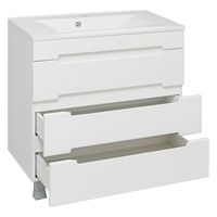 Тумба напольная с умывальником OLIVIA 80 /3 ящ/ AQUA DE MARCO 5080COLI/F/3 — фото 4, Тумбы с раковиной