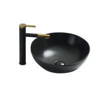 Раковина Velvex 104MB, черная — фото 1, Раковины накладные