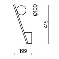 Настенный светильник (бра) Maytoni арт-MOD175WL-01B — фото 3, Бра