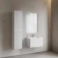 Тумба подвесная SANCOS Snob R 1.0 690х445х406, c одним ящиком оснащенным доводчиками Bianco, арт. арт-SNR1.070W — фото 6, Тумбы под раковину