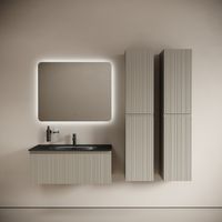 Тумба подвесная SANCOS Code 990х453х400, c одним ящиком оснащенным доводчиками, цвет серая платина , арт. CD100GP — фото 8, Тумбы под раковину