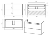 Тумба под раковину арт-П-Атл-01100-011П2Я — фото 5, Тумбы под раковину