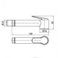 Товар: Гигиеническая лейка Bossini Paloma Brass B00470.021 цвет золото - фото 1 Гигиеническая лейка Bossini Paloma Brass B00470.021 цвет золото — фото 1, Гигиенические души