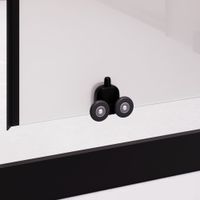 Душевой уголок RGW PA-040B 80x120, прямоугольный, профиль черный, стекло матовое/6 мм, арт-3508104082-24 — фото 4, Прямоугольные душевые уголки