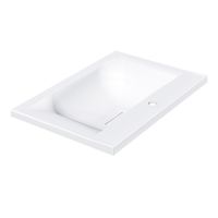 Раковина VCB-3M650W из искусственного камня, цвет белый — фото 3, Раковины встраиваемые сверху