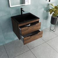 База под раковину Chiara 2D 600 подвесная, 2 выкатных ящика soft-close, C.Oak арт-VMC-2C2600CO — фото 7, Тумбы под раковину