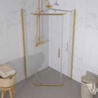 ДШ "Дека-Голд", 100х100, пятиуг., (2 места) арт-Щ0000073928 — фото 4, Душевые уголки трапеция