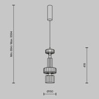Подвесной светильник Maytoni арт-MOD253PL-L18BS3K2 — фото 13, Подвесные светильники