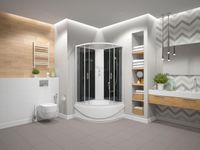 Душевая кабина ERLIT 35 серия тонированное стекло арт-ER3509TPE-C4-RUS — фото 3, Душевые кабины