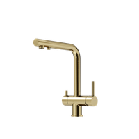 Смеситель для кухни SANCOS Foster с возможностью подключения фильтра для воды, брашированное золото, арт. арт-SC4014BG — фото 1, Смесители для кухни