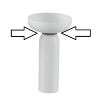 Кольцо для пьедестала Artceram Jolie цвет moka арт-ACA073 56 — фото 3, Смеситель для душа