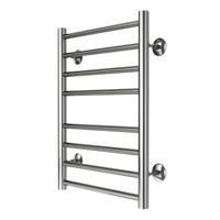 Полотенцесушитель водяной AZARIO PARMA 400/600 8 секций, нижнее/диагональное подключение, 1/2", хром арт-AZ10146S — фото 1, Водяные полотенцесушители