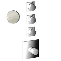 Смеситель для душа встраиваемый с термостатом Webert Elio EL971502345, никель — фото 1, Смеситель для душа