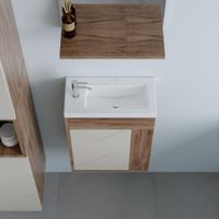 Товар: Тумба под раковину подвесная Бриклаер КРИСТАЛЛ латте, 40 см арт-4627125416903 - фото 5 Тумба под раковину подвесная Бриклаер КРИСТАЛЛ латте, 40 см арт-4627125416903 — фото 5, Тумбы с раковиной