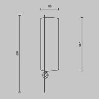 Настенный светильник (бра) Maytoni MOD437WL-02BG1 — фото 5, Бра