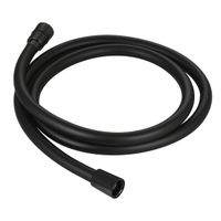 Шланг душевой, ПВХ, 1000 мм, с латунными коническими гайками и защитой от перекручивания, черный матовый арт-AQM1501MB — фото 1, Душевые шланги