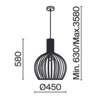 Подвесной светильник Maytoni арт-MOD194PL-01W1 — фото 6, Подвесные светильники