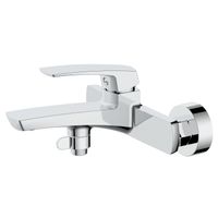 Товар: Смеситель для ванны Azario Conda с ручным душем, керамический картридж, шланг 150 см, хром арт-AZ-K3011 - фото 1 Смеситель для ванны Azario Conda с ручным душем, керамический картридж, шланг 150 см, хром арт-AZ-K3011 — фото 1, Смеситель для ванны