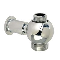 RICAMBI Штуцер проходной для душевой колонны, 1/2"x3/4", хром 19844 — фото 1, Шланговые подключения