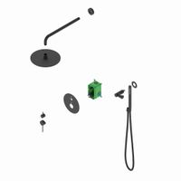 Душевая система встроенная Timo Saona черное золото арт-SX-2369/18SM — фото 2, Встраиваемые душевые комплекты