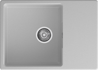 GRANFEST Мойка URBAN 668L 1-чаша+крыло 680*490мм серый арт.GF-UR- арт-668L серый — фото 3, Кухонные мойки